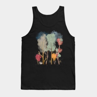 Watercolor Fall Forest Tank Top